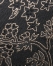 Floral Jacquard Silk Tie, Black/Gold, swatch